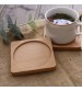 Wooden Coaster Beech Tea Coaster Potholder Coffee Cup Mat Square Round Pack Of 5